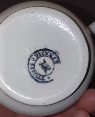Juego de té/café Cartuja Pickman Rosa