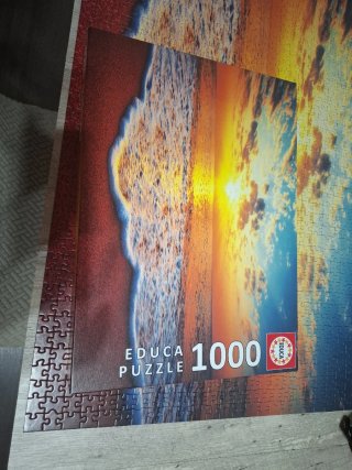 Puzzle 1000 piezas atardecer playa