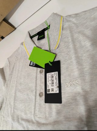 Camisa Polo Boss Gris