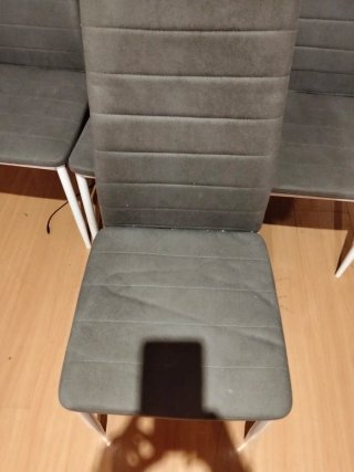 Juego de 4 sillas de comedor grises