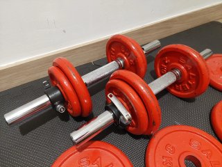 Juego de mancuernas justables Salter 28kg