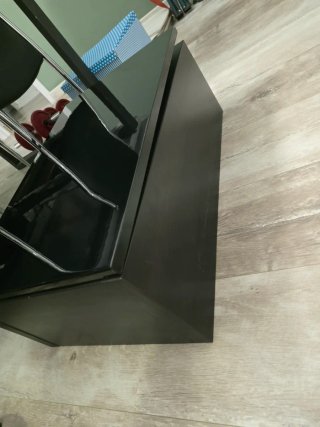 Cajón Besta Ikea Negro Piano Estrecho