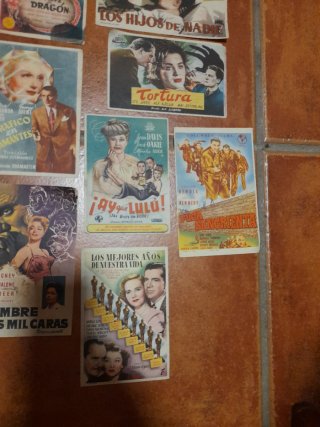 Programas de mano cine antiguo (deteriorados)