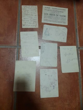 Programas de mano cine antiguo (deteriorados)