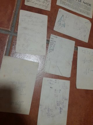Programas de mano cine antiguo (deteriorados)