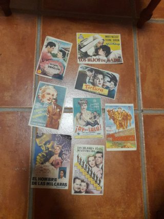 Programas de mano cine antiguo (deteriorados)