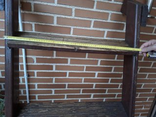 Escalera de madera para piscina