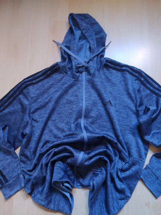 Sudadera Adidas Hombre Gris y Negra