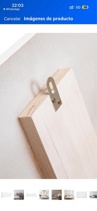 Cabecero madera blanco cama 150
