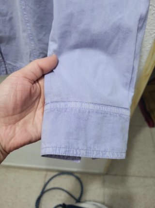 Camisa Mango Morada Talla S