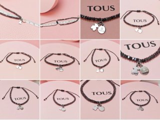 Pulsera Tous Hematita Natural Cuerda dijes acero
