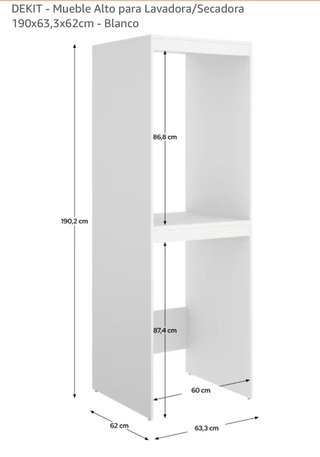 Mueble universal lavadora secadora DEKIT