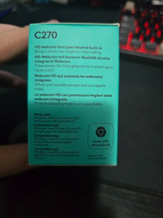 Logitech C270 HD Webcam 720p 30fps