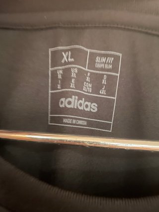 Camiseta Adidas Negra Talla XL