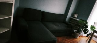 Sofá Cama Ikea Gris Tela