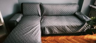 Sofá Cama Ikea Gris Tela