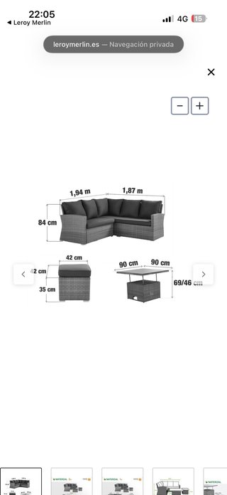 Conjunto de Muebles de Jardín