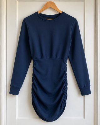 Vestido de invierno azul