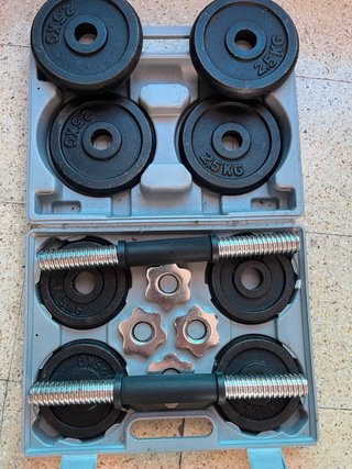 Pesas 15kg Maletín Gimnasio