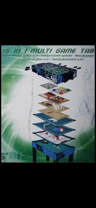 Mesa Multijuegos 15 en 1