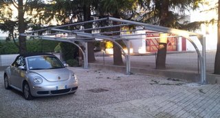 Pensilina auto ad arco
