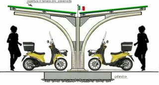 Pensilina auto ad arco