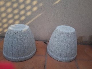 Macetas de piedra grises (2 unidades) Toledo arges