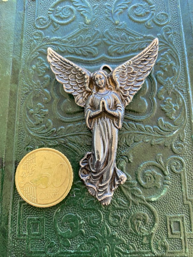 Bellísimo colgante Ángel Plata Ley 1890-1900s