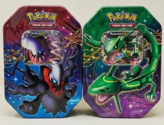 Lata Pokémon Darkrai y Rayquaza EX