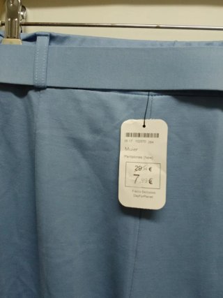 Pantalón vestir mujer azul talla L