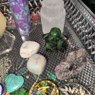 Lote minerales y accesorios varios