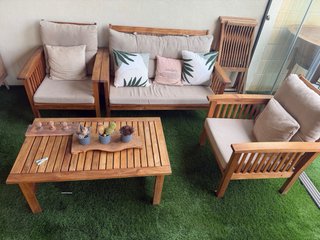Conjunto de Teca Jardín Recién tratado