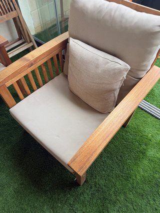 Conjunto de Teca Jardín Recién tratado