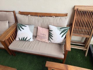 Conjunto de Teca Jardín Recién tratado