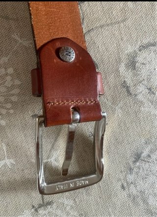 Cintura uomo in pelle marrone