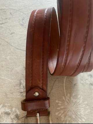 Cintura uomo in pelle marrone