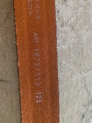 Cintura uomo in pelle marrone