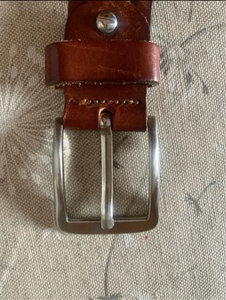 Cintura uomo in pelle marrone