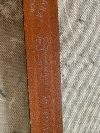 Cintura uomo in pelle marrone