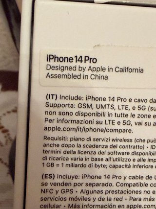 Caja iPhone 14 Pro