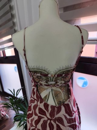 Vestido largo Zara estampado