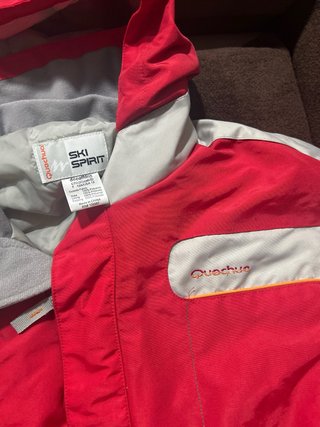 Traje de Nieve Quechua Rojo y Blanco