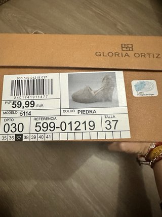 Alpargatas color piedra Talla 37