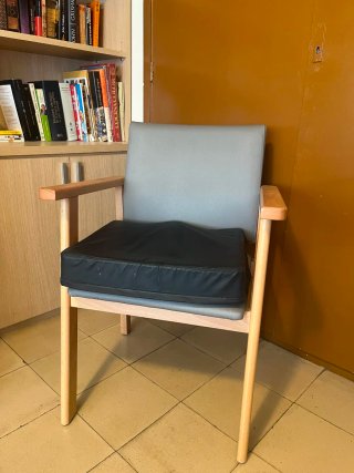 Sillón geriátrico bajo con brazos
