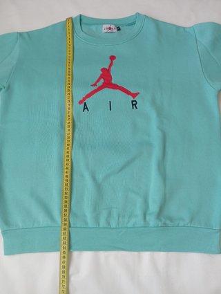 Sudadera Air Jordan Verde Menta Logo Bordado XL