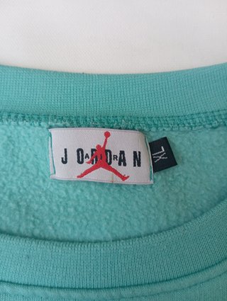 Sudadera Air Jordan Verde Menta Logo Bordado XL