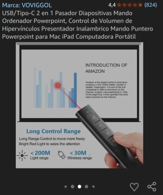 Presentador Inalámbrico VOVIGGOL USB-C