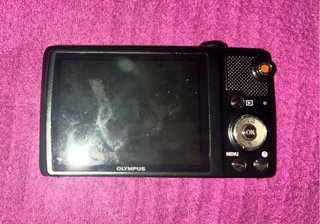 Fotocamera digitale Olympus con custodia