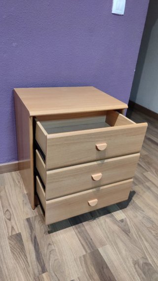Cajonera de madera 3 cajones