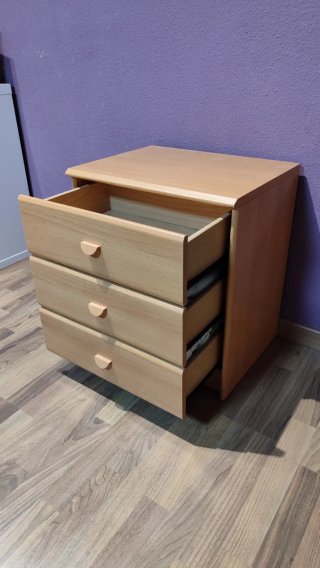 Cajonera de madera 3 cajones
